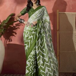 Sangria Printed Saree With Blouse-40