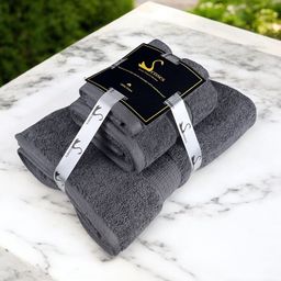 SENSES Black 3 Cotton 670 GSM Bath Towel-image-83