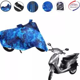 Auto Pearl Polyester Waterproof Two Wheeler Cover for Lohia Oma Star,(Ocean Blue)-image-29