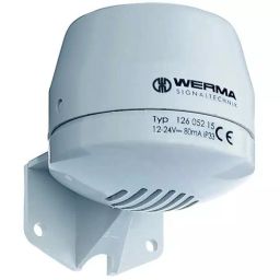 Werma Electronic Sounder 126 Series Wall Mount 12-24 V 105dB at 1 m IP65 DC 4-Tone, 126.052.15-image-42