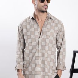 Bene Kleed Geometric Printed Spread Collar Cotton Regular Fit Casual Shirt-picture-2