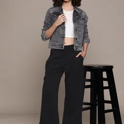 The Roadster Lifestyle Co. Women Wide Leg Cropped Cargos-picture-45
