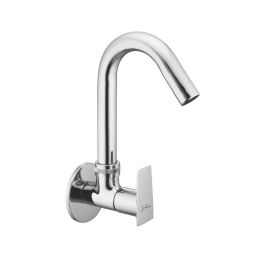 Jabra Sink Cock (M) Bright Series Brass Chrome Finish Wall Mount Silver-image-37