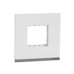Schneider Unica Pure Plastic Surround Grid Plate, UNSCP2M_WE (Pack of 20)-25