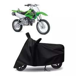 Auto Pearl Two Wheeler Cover for Kawasaki KLX 110 - Black-image-56
