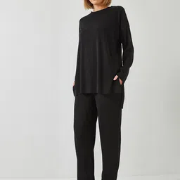 BIANCO LUCCI Round Neck T-Shirt & Trousers Co-Ords-picture-56