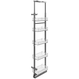 Hafele 1900-2200 mm Height with 5 Solid Base Chrome Basket Larder Unit for Cabinet Width 300 mm, 546.80.715-image-77