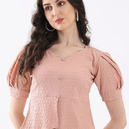 Kinjo Women Sweetheart Neck Puff Sleeve Top-image-46
