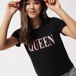 Raabta Fashion Women Typography Printed Top-image-97