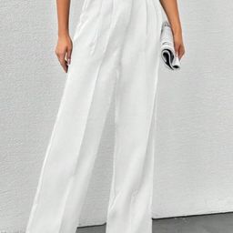 Next One Women Smart High-Rise Easy Wash Pleated korean pants-picture-14