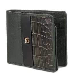Mochi Men Abstract Textured Leather Two Fold Wallet image 4