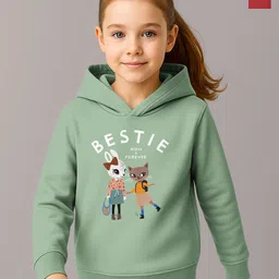 HELLCAT Girls Pack Of 2 Graphic Printed Hooded Sweatshirt-picture-33