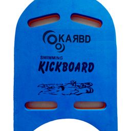 KARBD 4 Cut Swimming Kickboard Floating Board for Swimming Training Aid Exercise Equipment Pool Swim Safe Trainer Lessons Kickboards for Adults Children Kids with 4 Holes Dual Colour - Blue Orange-10