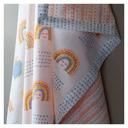 Gudgoodie 3 Layered Luxury Cotton Muslin Dohar for Baby & Toddler -Rainbow Dreams-14