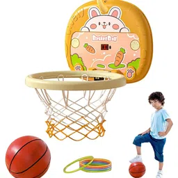 Kidology Indoor Mini Wall Basketball Hoop Set- Peach-picture-3