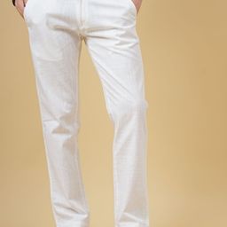 PAUL STREET Men Solid Relaxed Regular Fit Trousers-picture-17