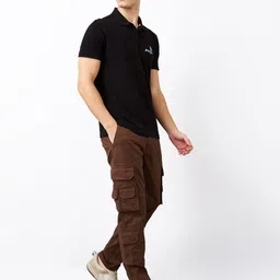 SPYKAR Men Straight Fit Cargos Trousers image 4