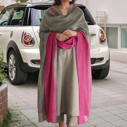 GoSriKi Women Solid Kurta with Palazzo & Dupatta-picture-19