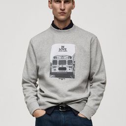 MANGO MAN Printed Sweatshirt-image-56