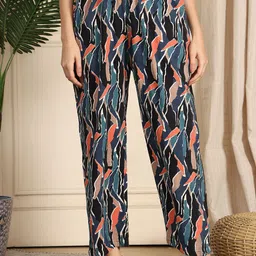 TAG 7 Printed Cotton Mid-Rise Lounge Pant-image-23