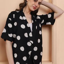 KALINI Women Printed Cotton Tailored Jacket-image-12