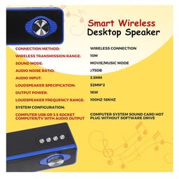 YAMAMA MZ Bluetooth Soundbar, 25W RMS Signature Sound, 2.0 Channel, Dual Passive Radiators, 7H Playtime, Multi-Connectivity Color May Vary image 4