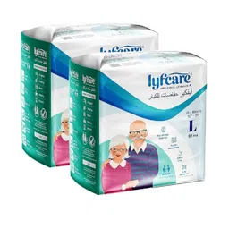 Lyfcare Unisex Set Of 2 Adult Pull Up Diaper Pants - L - 10Pcs Each-57