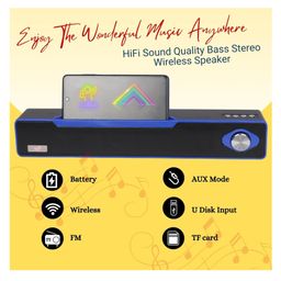 YAMAMA MZ Bluetooth Soundbar, 25W RMS Signature Sound, 2.0 Channel, Dual Passive Radiators, 7H Playtime, Multi-Connectivity Color May Vary image 5