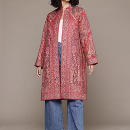 aarke Ritu Kumar Ethnic Motifs Woven Design Overcoat-25