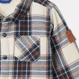 R&B Boys Checked Open Front Jacket image 3