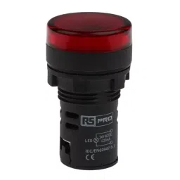 RS PRO LED Pilot Light Panel Mount Red 22 mm Cutout IP65 Round 24 V AC/DC, 7637909-image-25