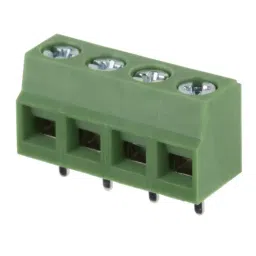 RS PRO 4 Pin PCB Terminal Block 5.08 mm Pitch Screw Termination, 7901076-26