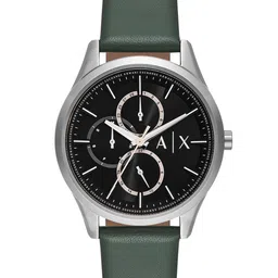 Armani Exchange Men Leather Analogue Watch AX1883I-Green-image-21
