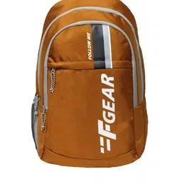 F Gear Unisex Mustard & Grey Backpack-18