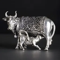 Exotic India Silver-Toned Religious Idol Showpiece-image-12