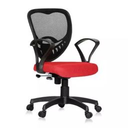 Ergonomica SKU-23 Carex Red Mid Back Mesh Ergonomicanomic Chair with Armrest-image-99