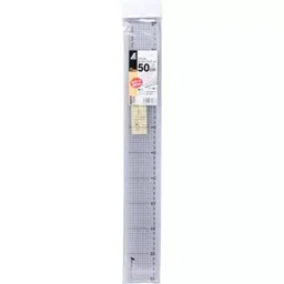 Shinwa Rules Acrylic Cutting Scale with Stainless Steel Cutter Surface 50 cm Measuring Range, 77086 image 2