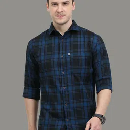 ALLWIN PAUL Men Comfort Shepherd Checks Opaque Checked Casual Shirt-picture-39