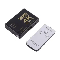 LOTA High-Speed 3x1 HDMI Switch Black 3 Input & 1 Output Ports with Remote, MST-834-LT-37