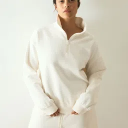 H&M Oversized Zip-Top Sweatshirt-image-9