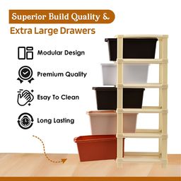 Myntra Elegant Homes Brown Set of 1 Regular Multi-Utility Organisers image 2