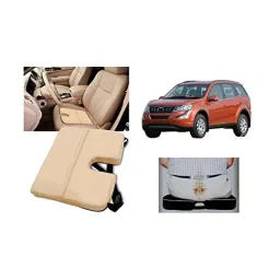 Autopearl Car Seat Rest Cushion Compatible for Mahindra XUV 500 (Beige)-image-85