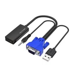 MakWorld VGA+ Audio to HDMI Converter for ‎Projectors, PC, Monitors-16