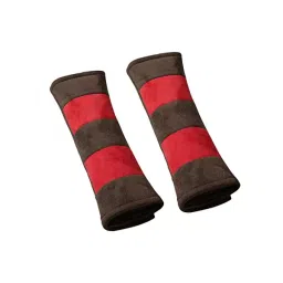 Auto Pearl Seat Belt Cushion for All Cars (Pack of 2, Brown and Red)-picture-34