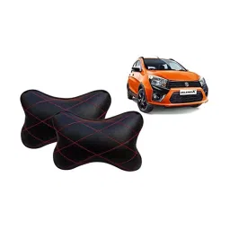 Auto Pearl Black Red CV Car Neck Rest Pillow Compatible for Maruti Suzuki Celerio X-image-13