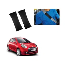Auto Pearl Seat Belt Cushion (Pack of 2, Black) Compatible for Renault Pulse-image-64