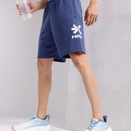 HRX by Hrithik Roshan Men Brand Logo Print Rapid-dry Training Shorts-57