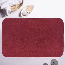BIANCA Red Microfibre Anti-Skid Bath Rug-26