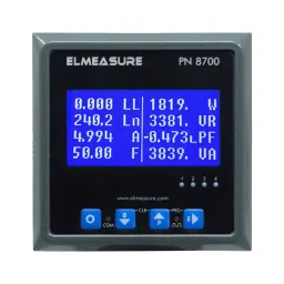 Elmeasure High Profile MFM Demand Monitor with Accuracy Class 0.5S and RS485 Communication Port, PN8700P310Q7-33