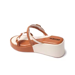 Killer Colourblocked Wedge Sandals with Bows image 2